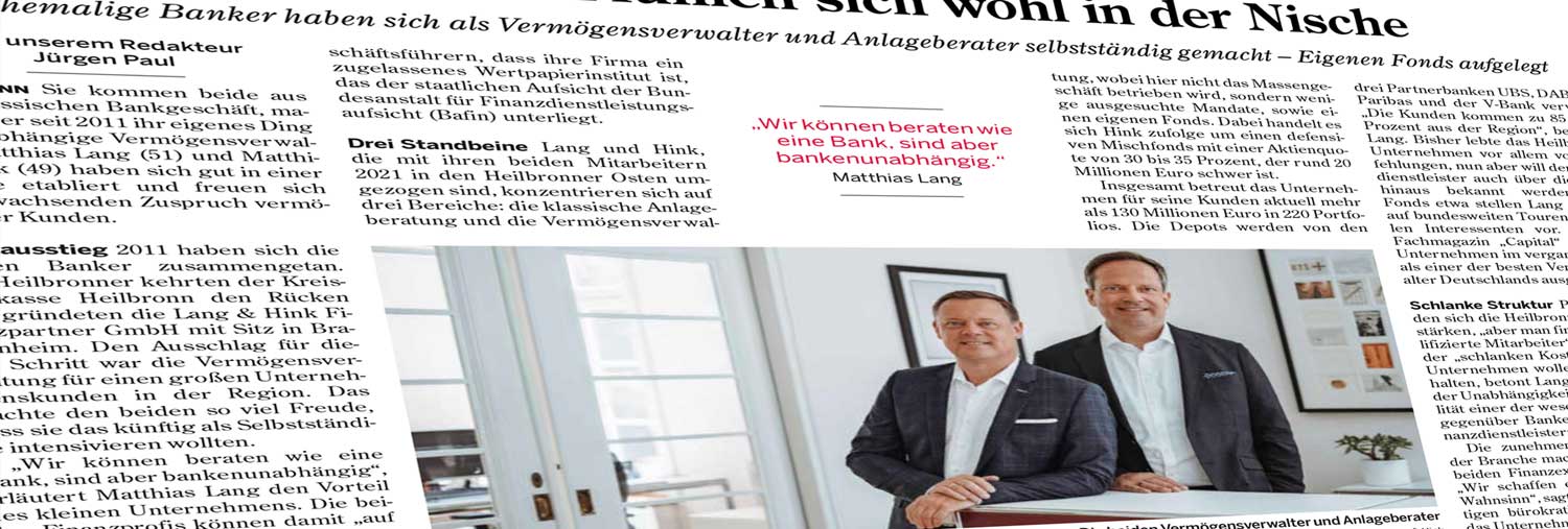 Lang & Hink Presse